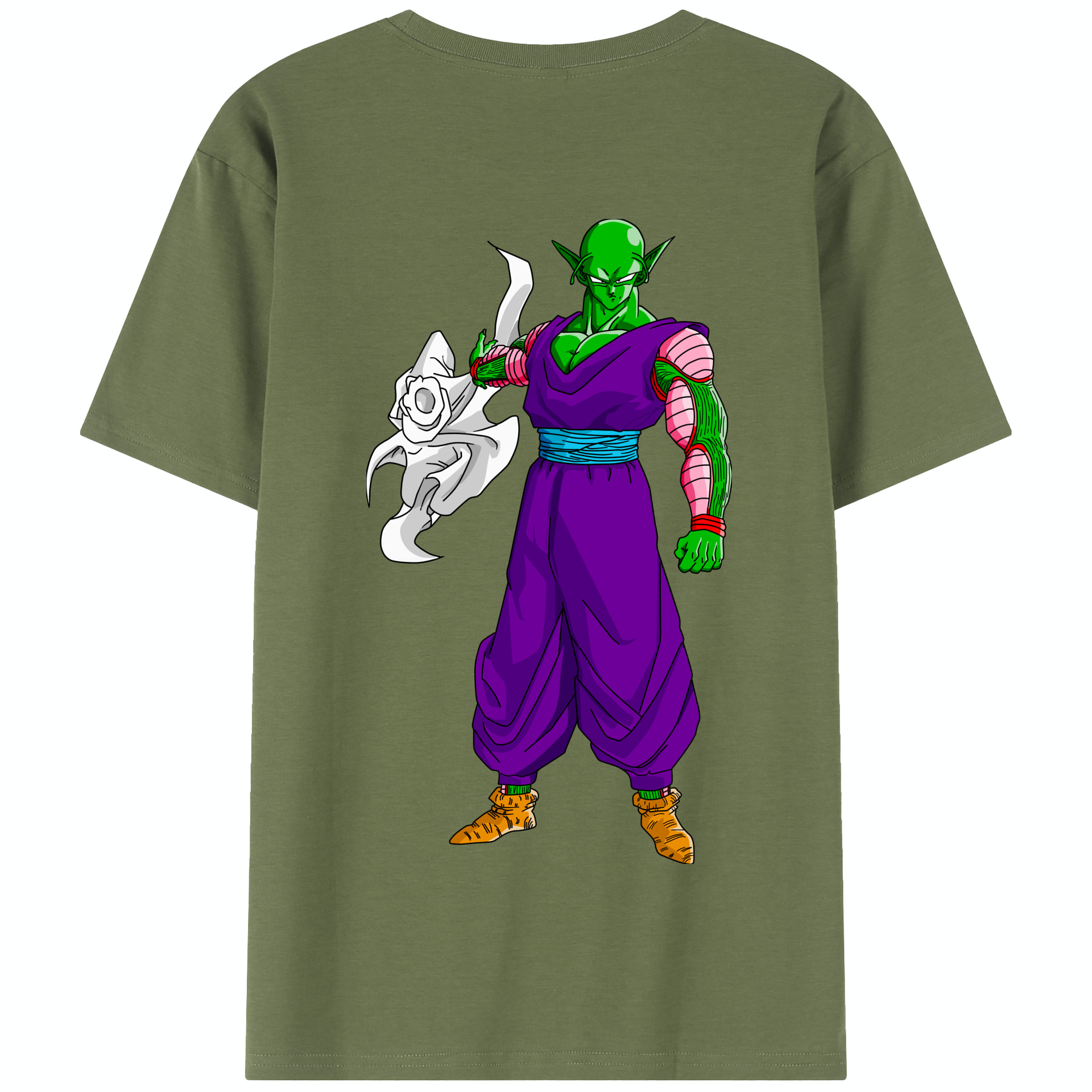 （画像用） ドラゴンボール ピッコロ DRAGON BALL Piccolo 綿100％半袖Tシャツ（背面プリント）